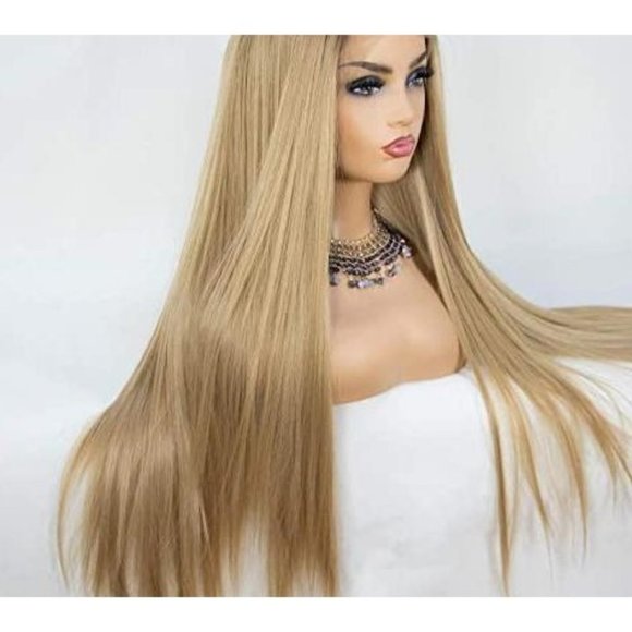 Ombre Blonde Silky Lace Wig - Picture 4 of 5